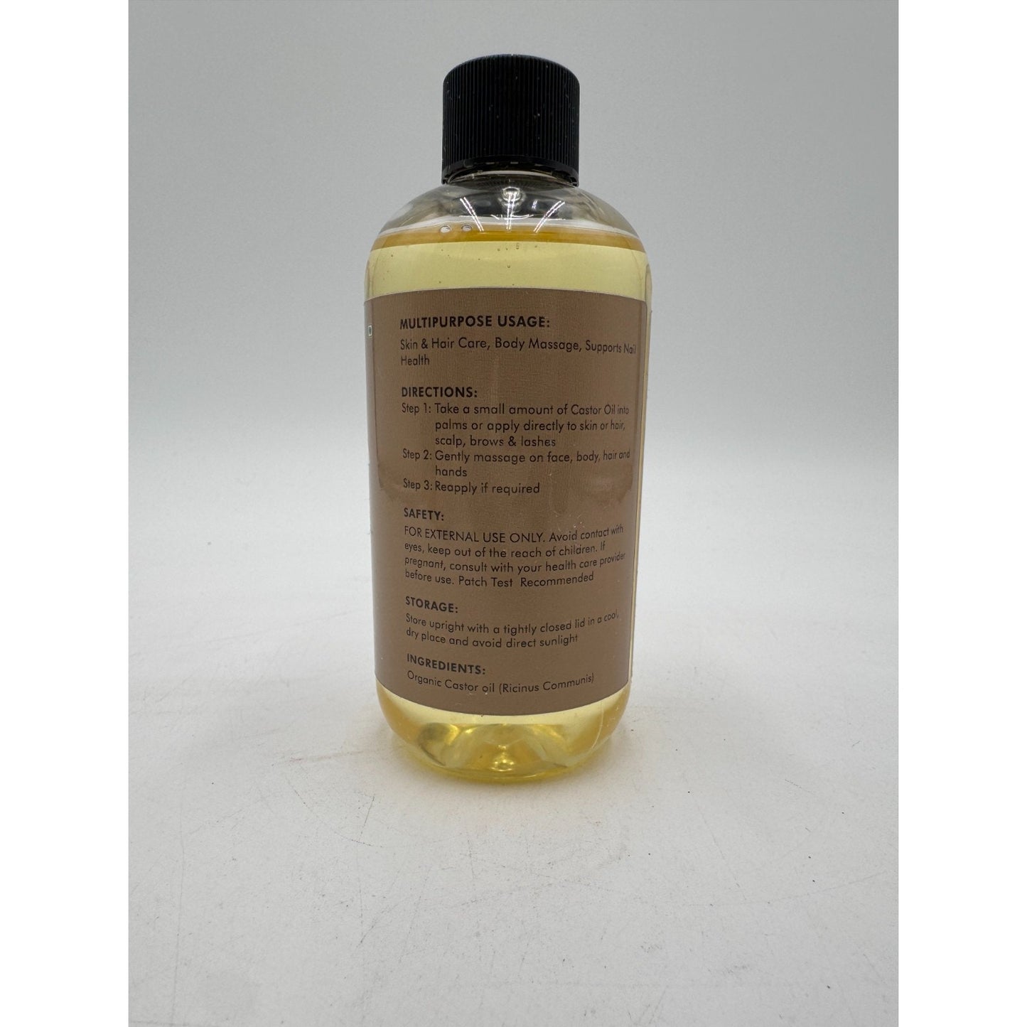 Majestic Pure Organic Castor Oil 8 fl oz USDA Cold Pressed 100% Pure Hair & Skin