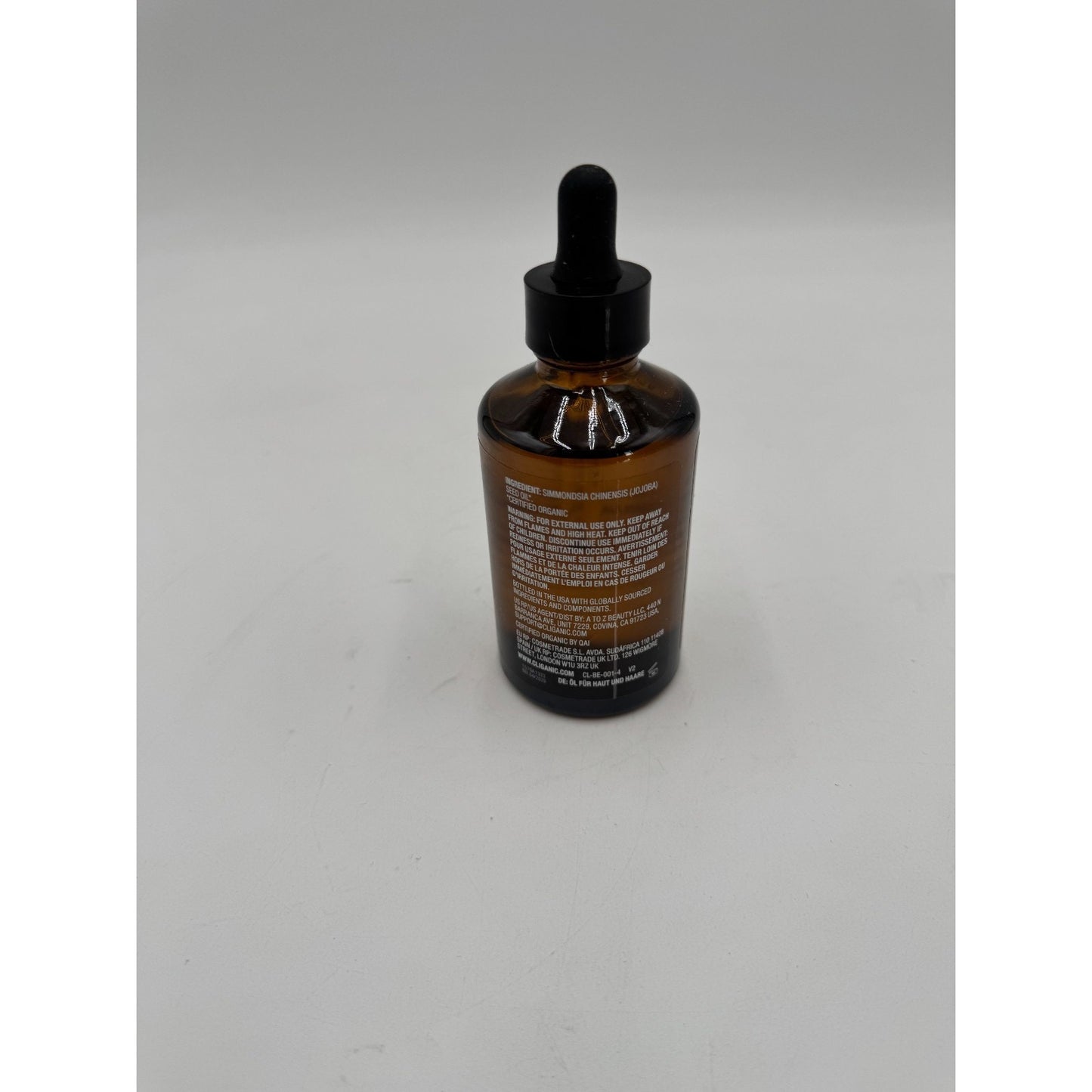 Cliganic Drop of Balancing Hydration Organic Jojoba Oil for Face, Hair, Body 4oz