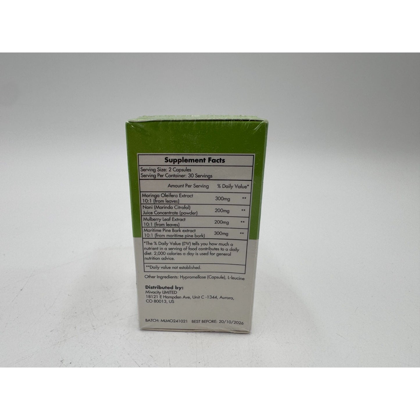 Miyolime Moringa Oleifera Support Immune Health Dietary Supplement (60-Capsules)