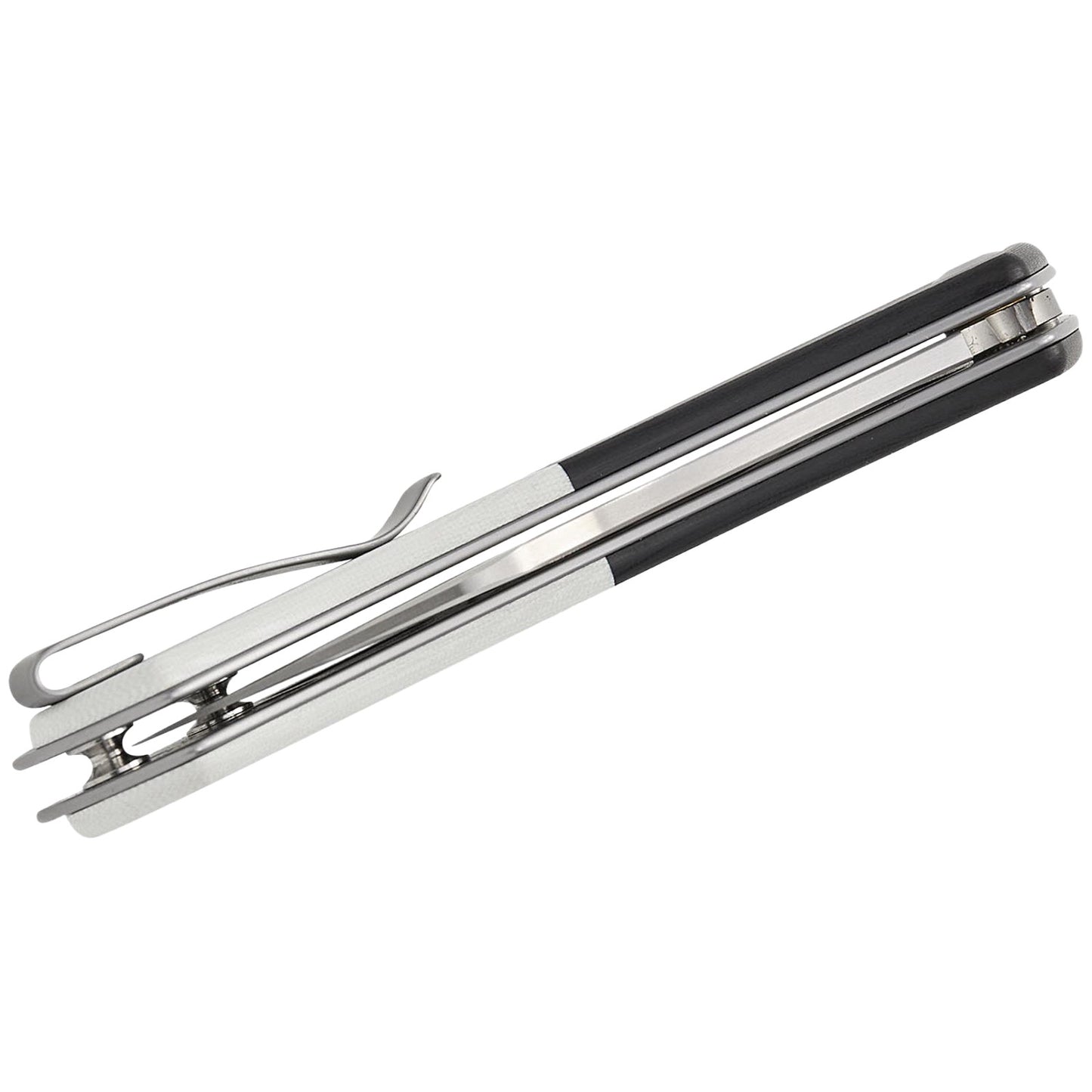 Civivi Outlaw Muk Folding Knife Black White 3.47" Stainless Steel Nessmuk Blade