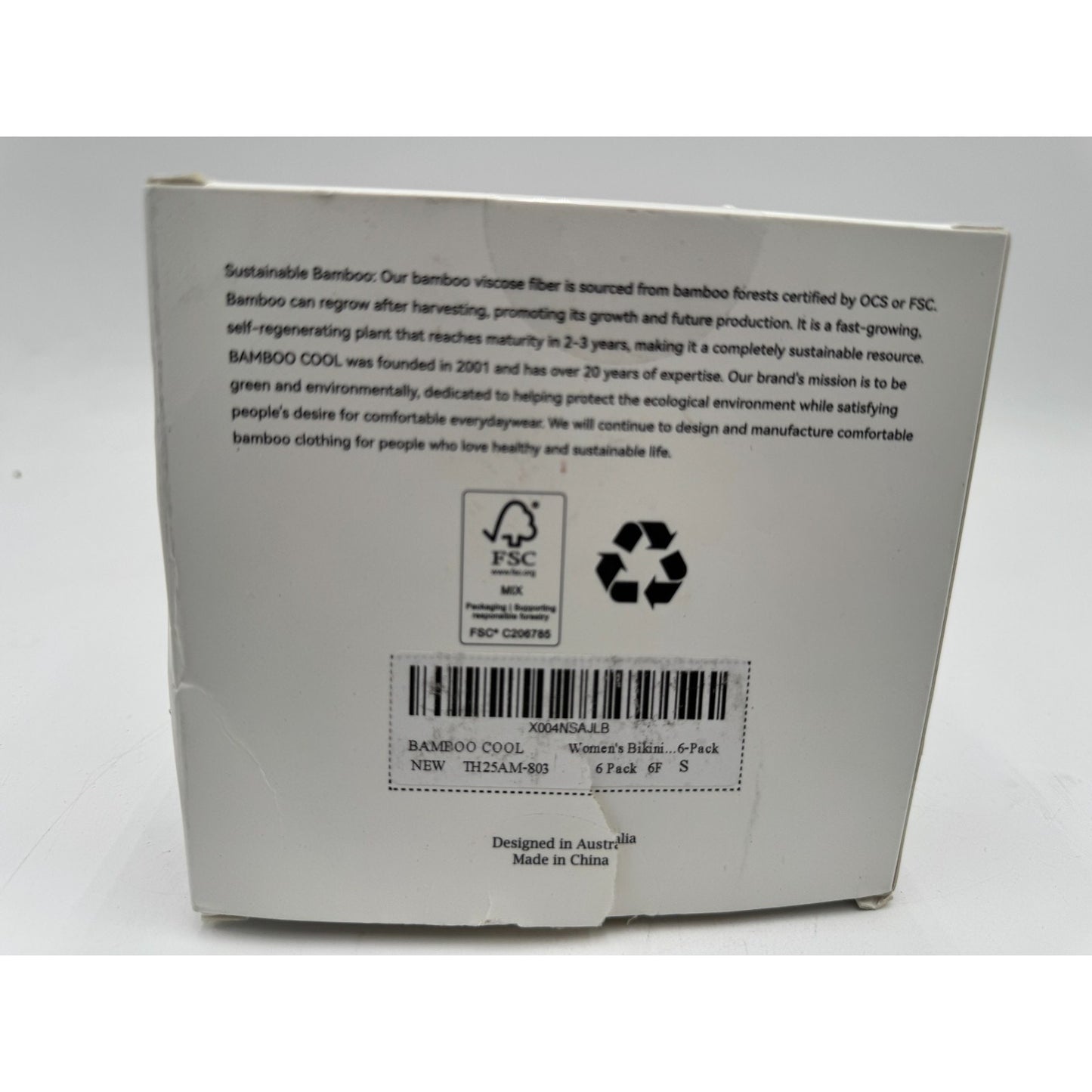 Bamboo Cool Women's Bikini Small Multicolor Comfortable Panties (Pack of 6)