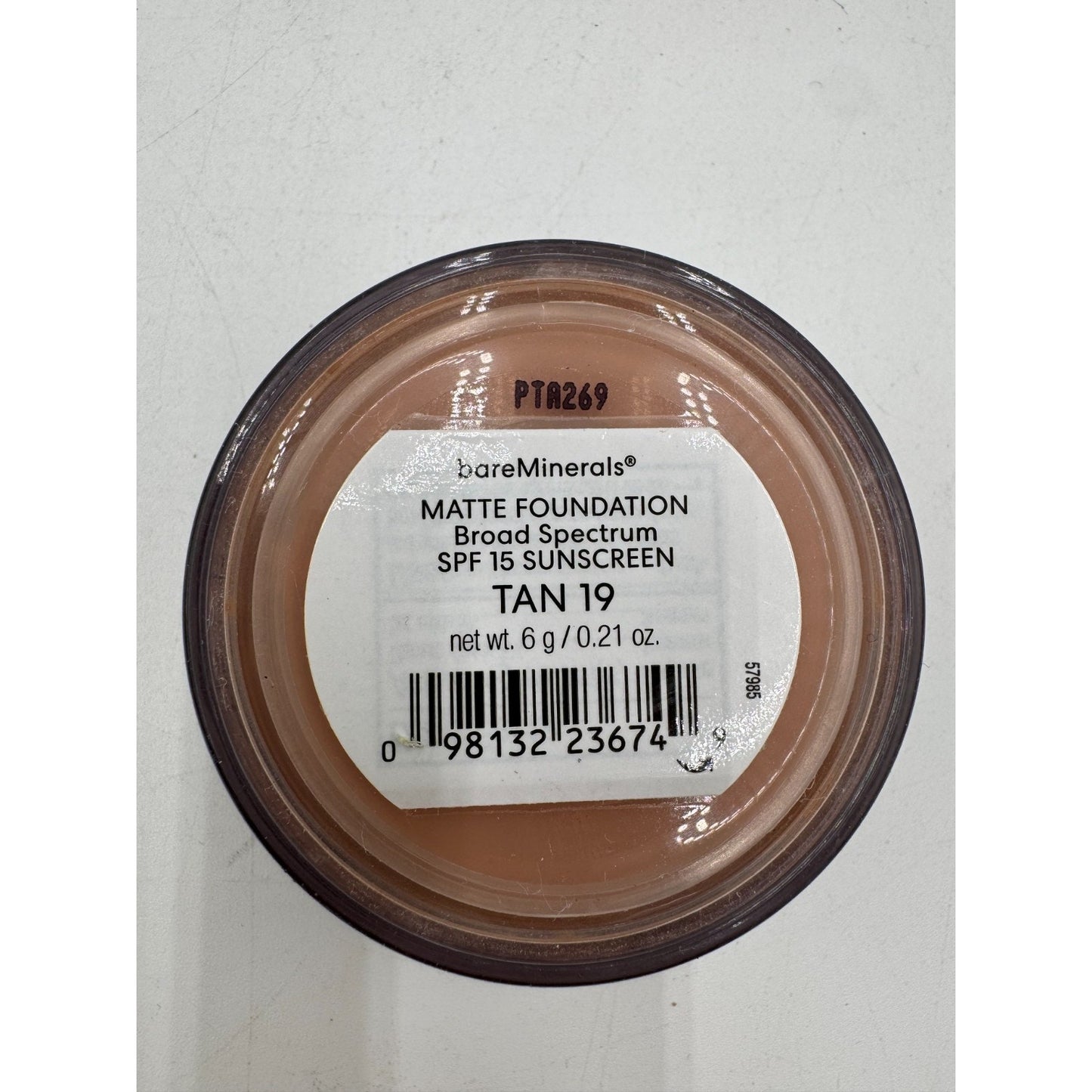bareMinerals Original Matte Loose Powder Foundation TAN 19 Full Coverage 0.21 Oz