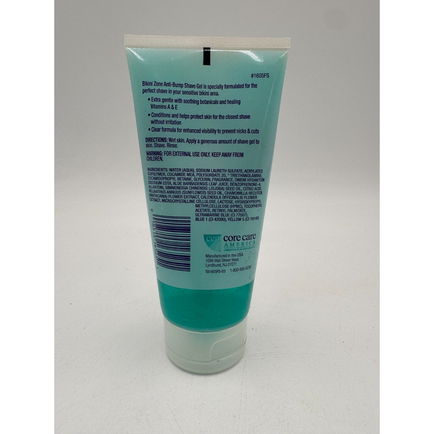 Bikini Zone Anti-Bumps Shave Gel Paraben-Free for Sensitive Bikini Areas - 5 Oz