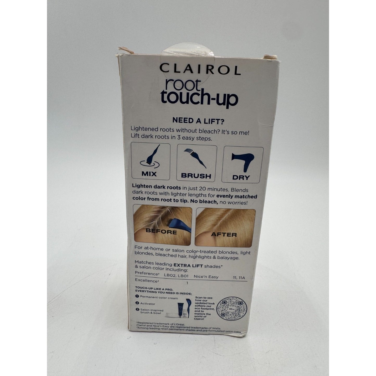 Clairol Permanent Dark Root Touch-Up Powder Extra Lift Blonde Zero Bleach