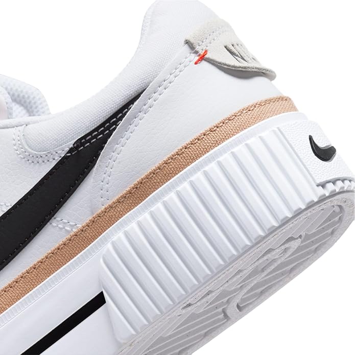 Women’s Nike Court Legacy Lift Size 8 / White / Black / Team Orange