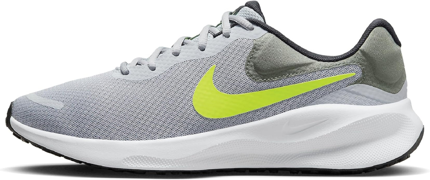 Nike Revolution 7 Size 12 / Wolf Grey Volt Smoke Grey Black