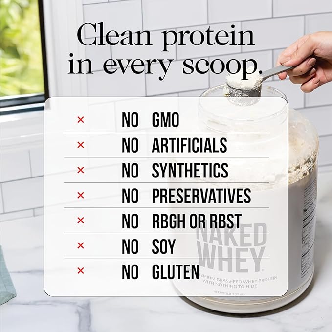 Naked Whey 100% Premium Grass-Fed Whey (2lb)