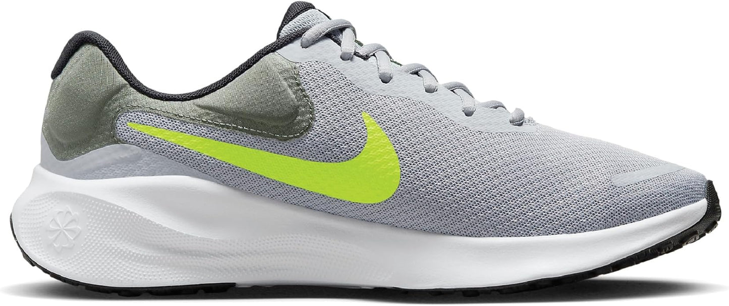 Nike Revolution 7 Size 12 / Wolf Grey Volt Smoke Grey Black