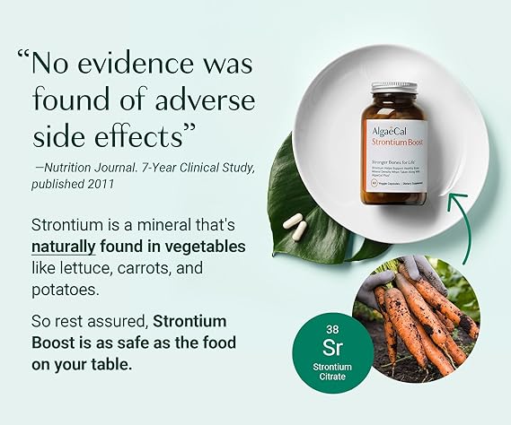 AlgaeCal Strontium Boost 60 Veggie Capsules
