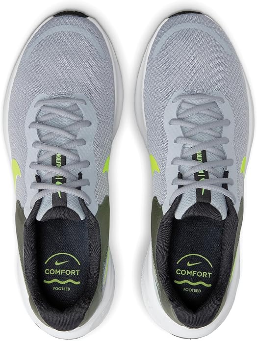 Nike Revolution 7 Size 12 / Wolf Grey Volt Smoke Grey Black
