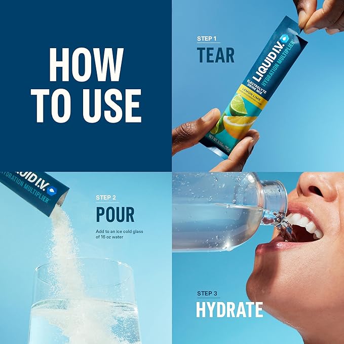 Liquid I.V. Hydration Multiplier Electrolyte Drink Mix (Acai Berry Flavor) 16 On-the-Go Packs