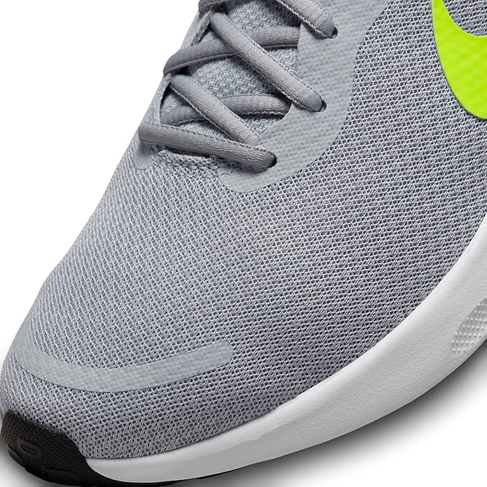 Nike Revolution 7 Size 12 / Wolf Grey Volt Smoke Grey Black
