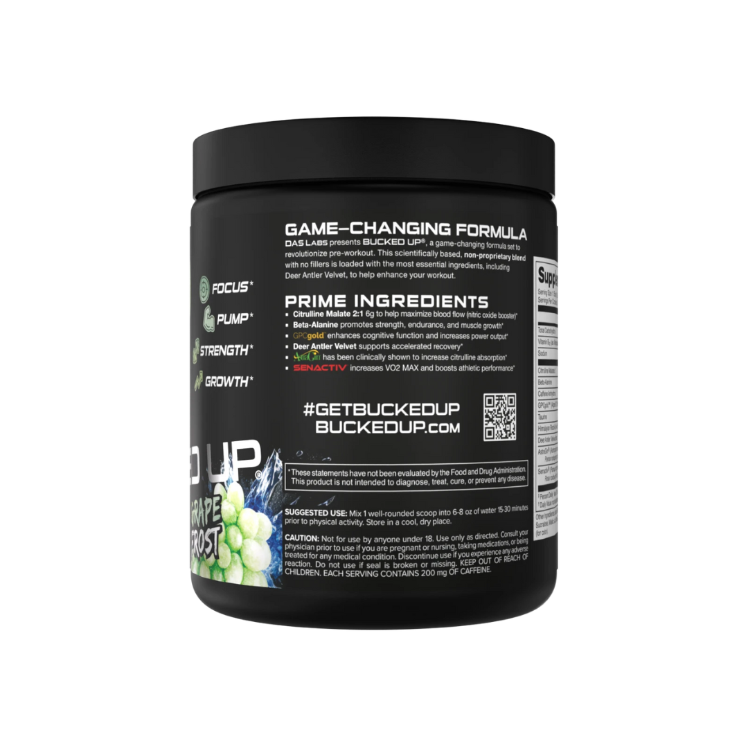 Bucked Up Pre Workout Blue Raz (11.2 oz)