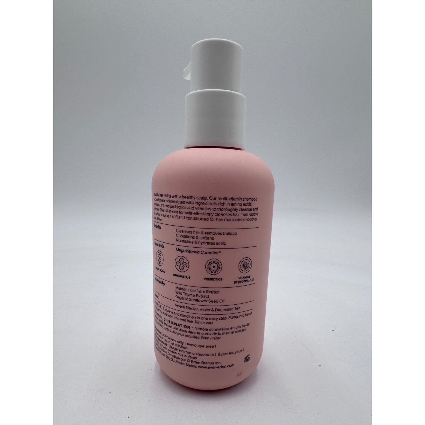 Evereden Kids Multi-Vitamin 2-in-1 Shampoo & Conditioner Cool Peach - 8.5 fl oz