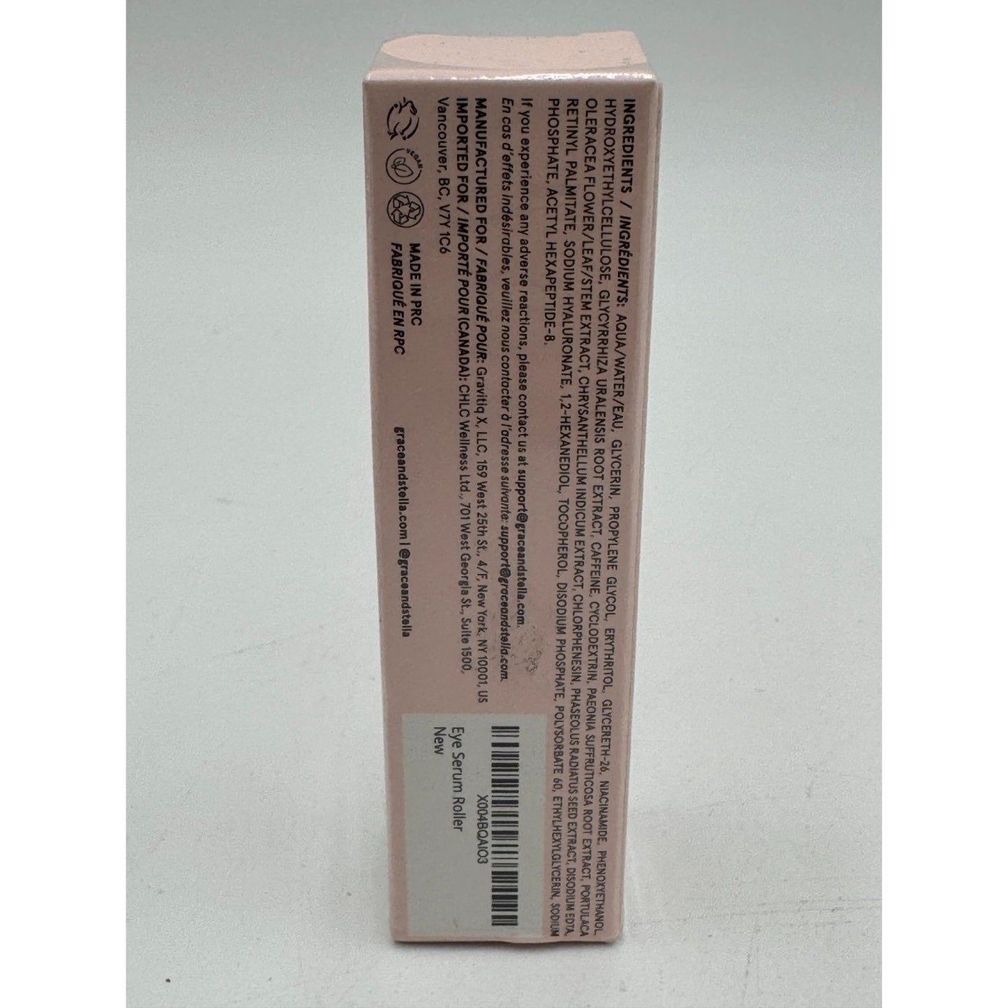 grace & stella Dew It All De-Puffing Eye Elixir Serum Roller 0.51oz Puffiness