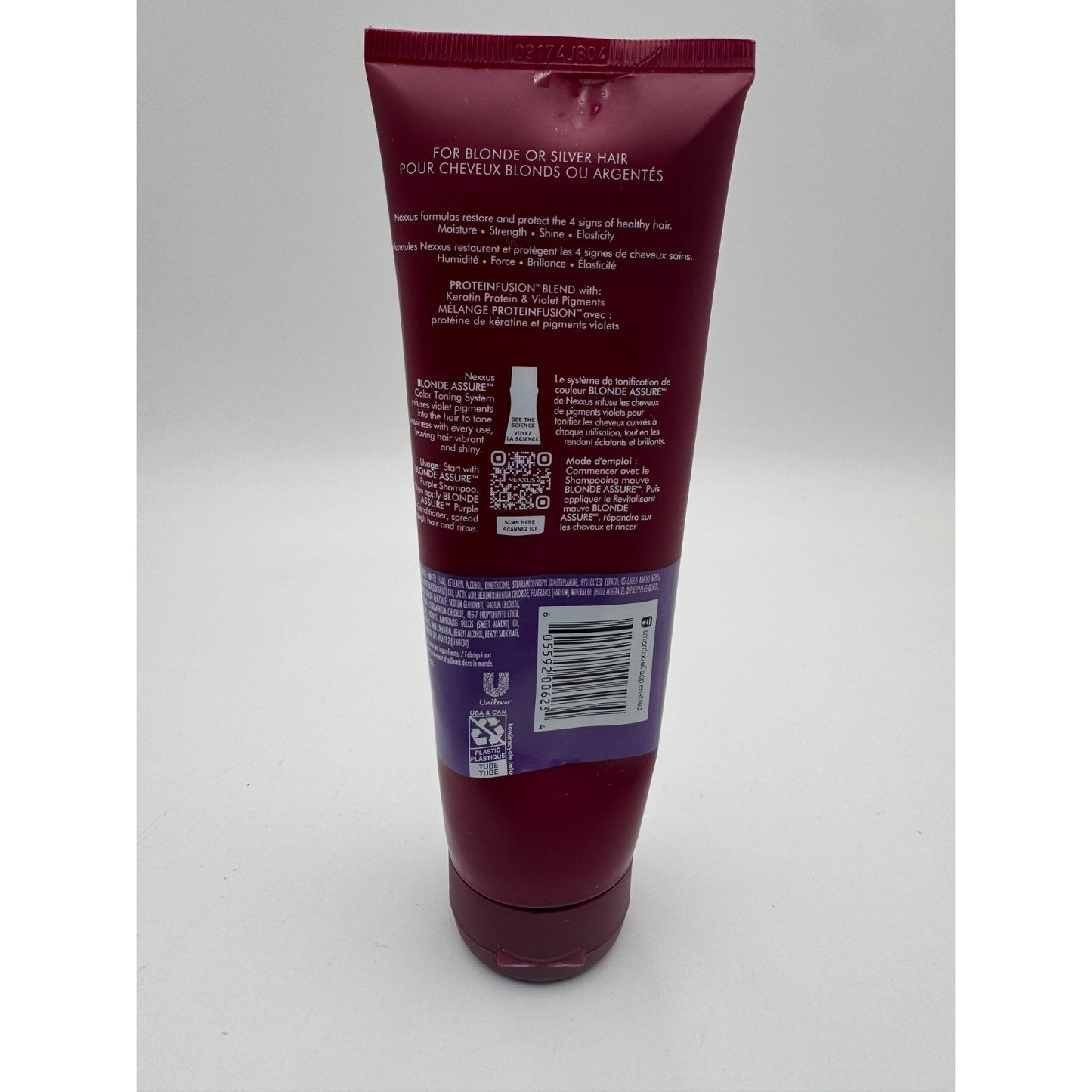Nexxus Blonde Assure Purple Conditioner Hair Color Protein Fusion - 8.5 Fl Oz