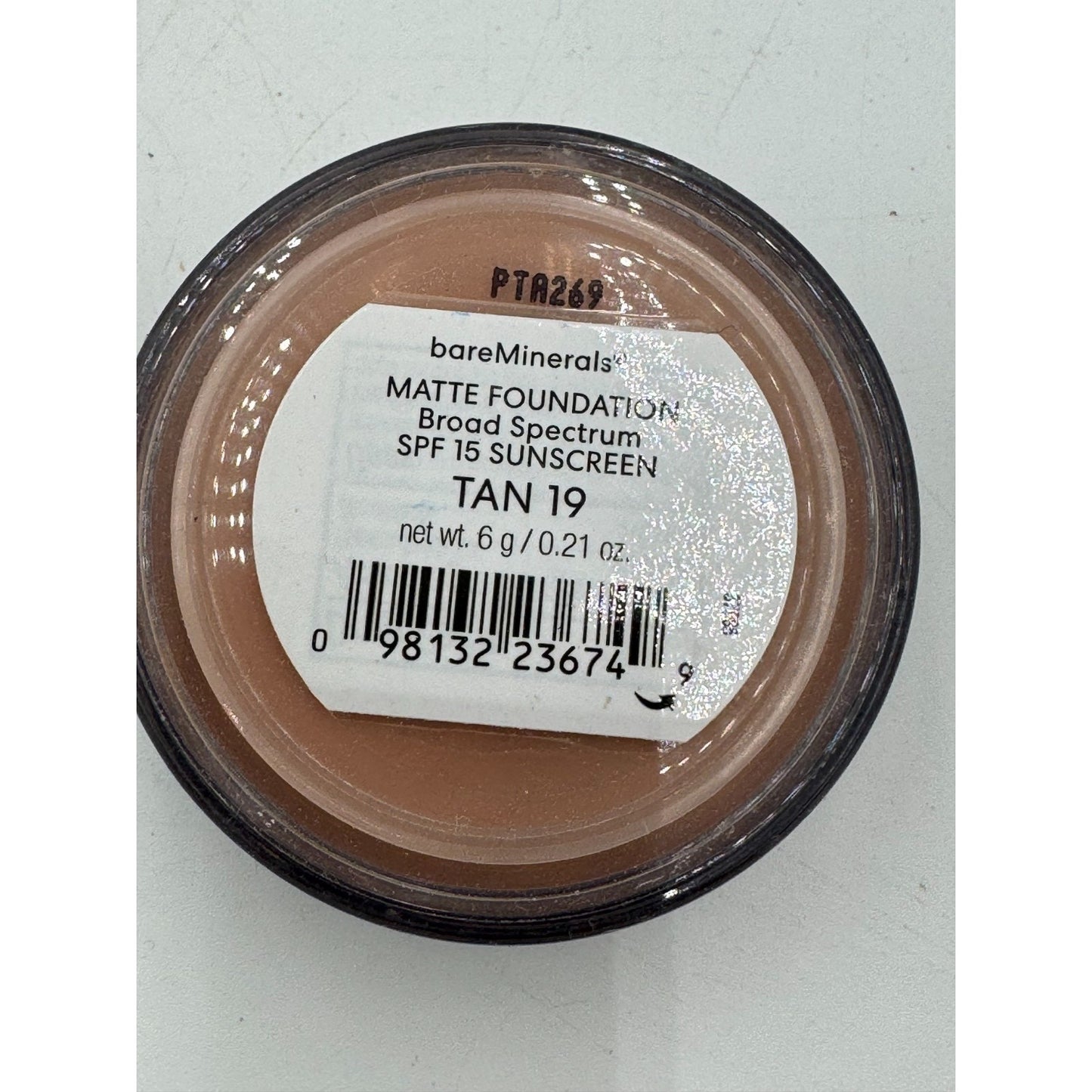 bareMinerals Original Matte Loose Powder Foundation TAN 19 Talc-Free (0.21 Oz)