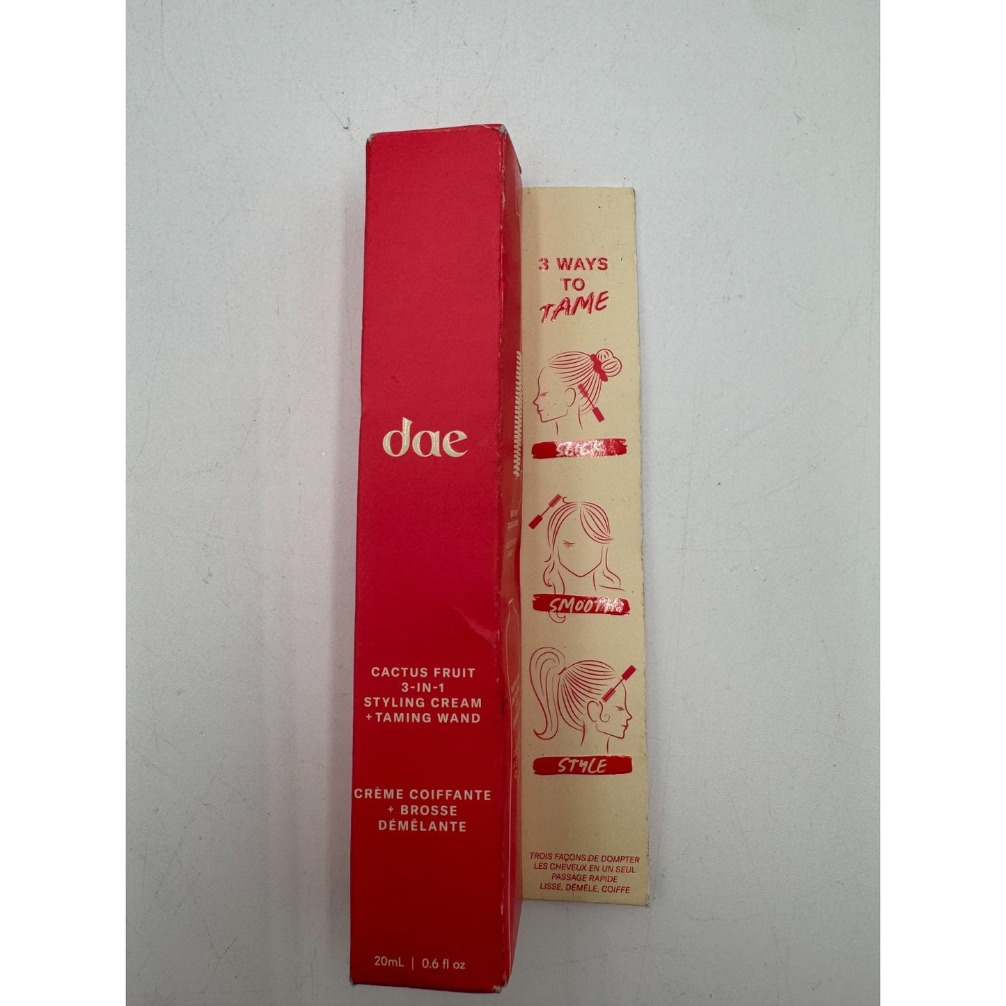 DAE Cactus Fruit 3-In-1 Styling Cream & Taming Wand Frizz Control 0.6 oz / 20ml