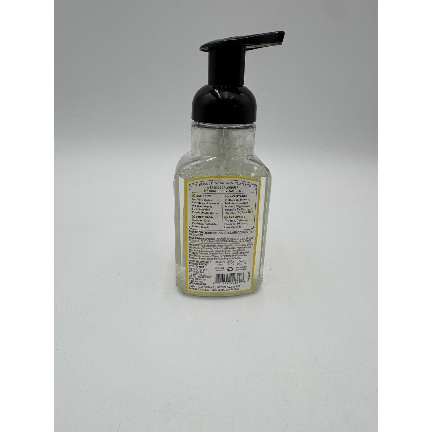 J.R. Watkins Foaming Hand Soap Lemon Scented Cruelty & Alcohol Free (9 Fl Oz)-