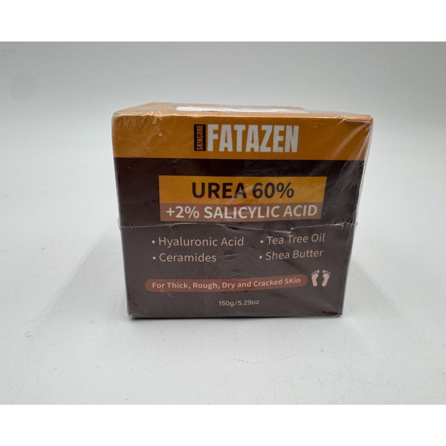 Fatazen 60% Urea Foot Cream with 2% Salicylic Acid for Dry Cracked Heels 5.29 Oz