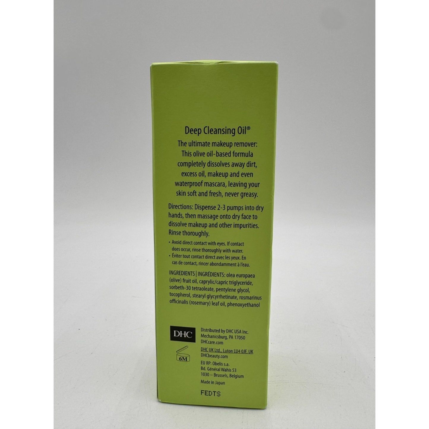 DHC Deep Cleansing Oil Facial Make Up Remover for All Skin Types - 6.7 Fl Oz
