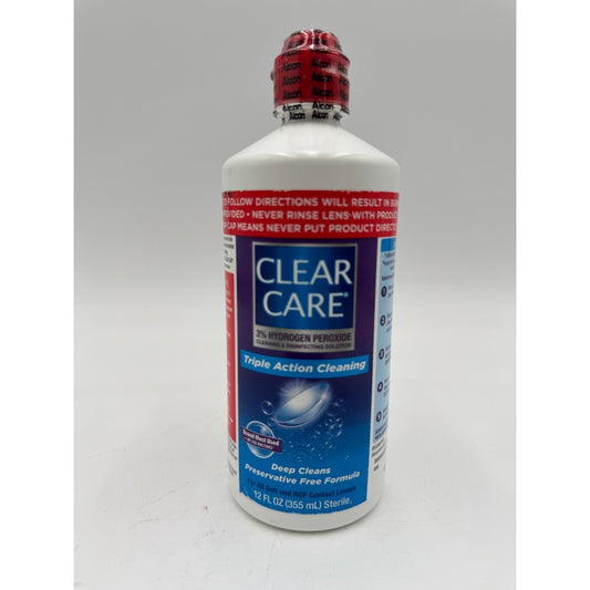 Alcon Clear Care Triple Action Deep Cleaning & Disinfecting Solution 12 Fl Oz