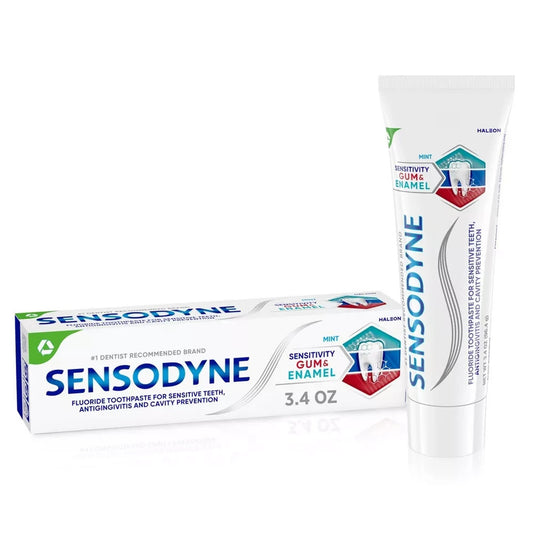 Sensodyne Sensitivity Gum & Enamel Toothpaste Mint 3.4oz Fluoride Anti-Gingiviti