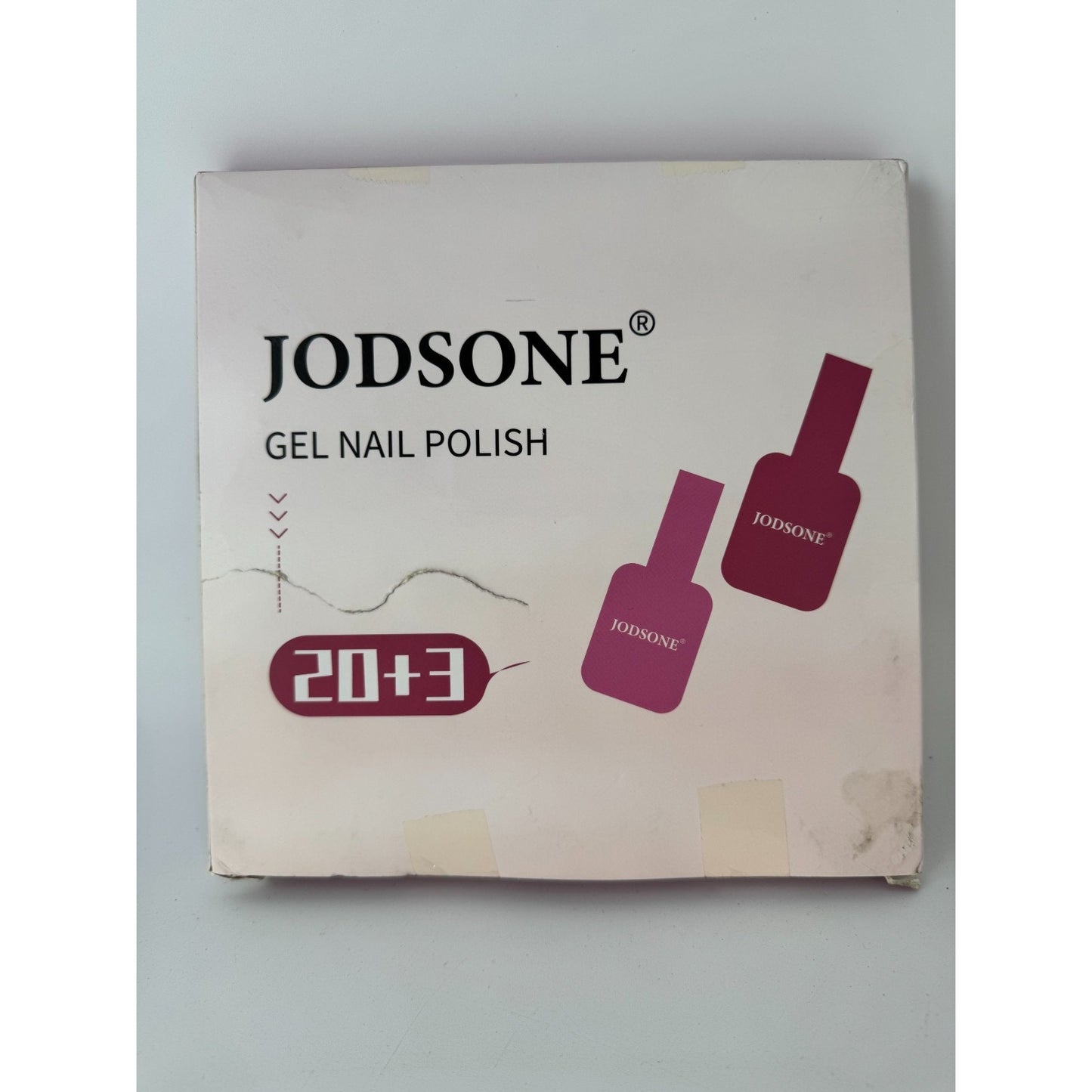 Jodsone 23SET-01B Gel Nail Polish Kit w/ Base Coat, Glossy Top & Matte Top Coat-