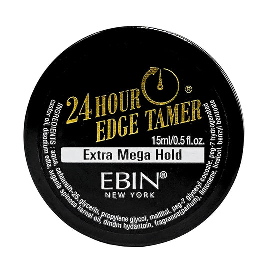 EBIN New York 24 Hour Edge Tamer Extra Mega Hold Long-Lasting Styling Gel 0.5 oz
