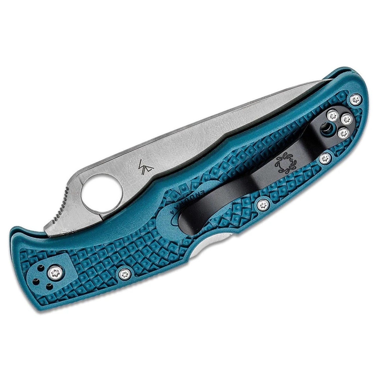 Spyderco Endura 4 Folding Knife Blue Handle 3.75" Bohler K390 Drop Point Blade