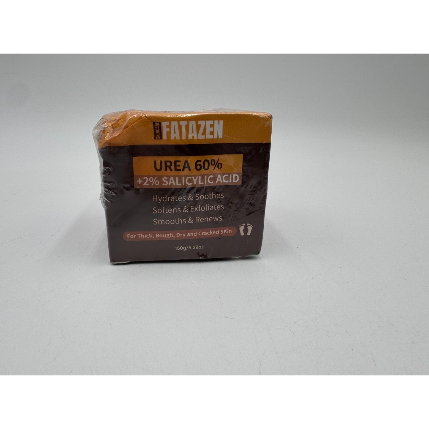 Fatazen 60% Urea Foot Cream 2% Salicylic Acid for Dry & Cracked Heels (5.29 Oz)