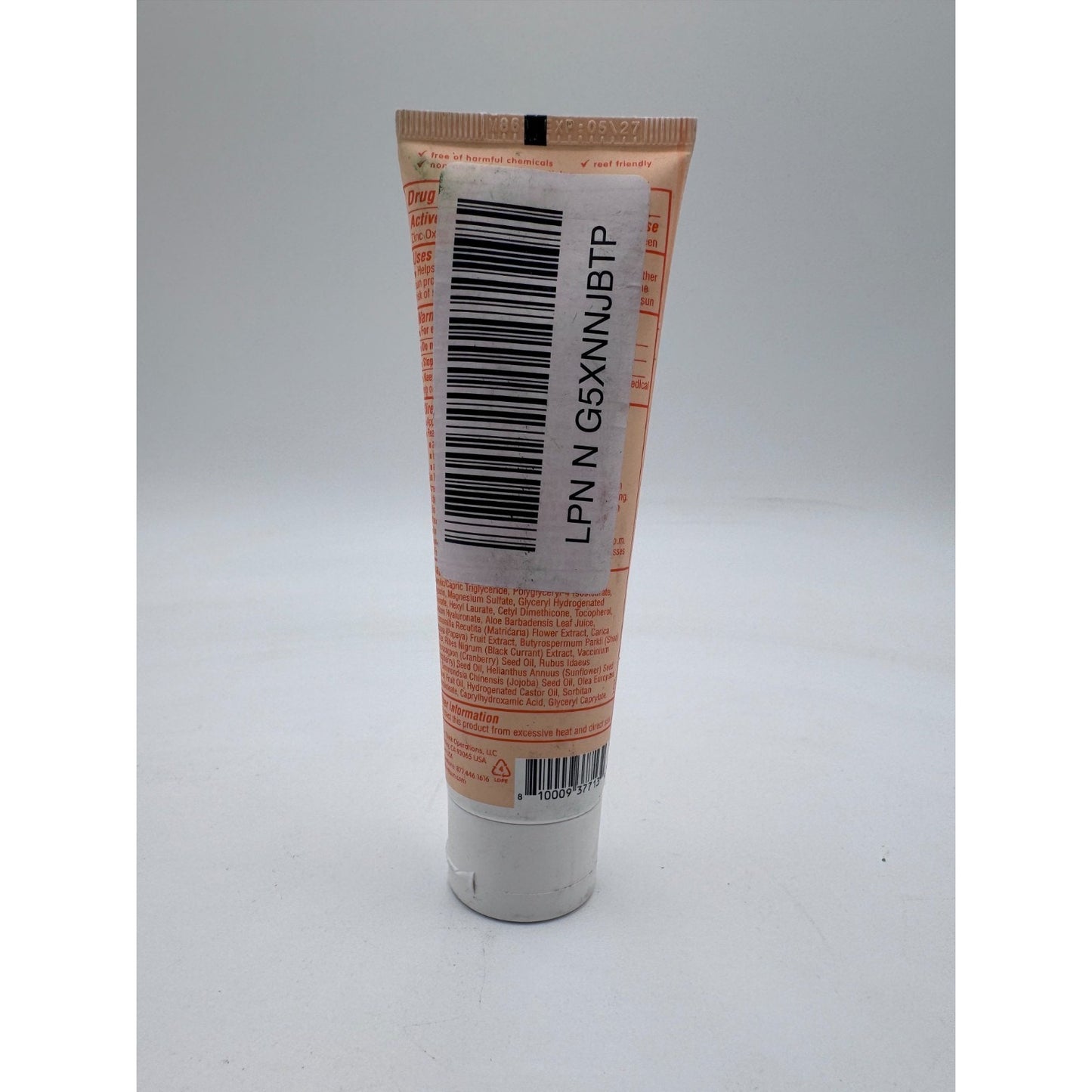 Thinkbaby Clear Zinc Oxide Sunscreen SPF 50 Broad Spectrum UVA/UVB - 3 oz / 89ml