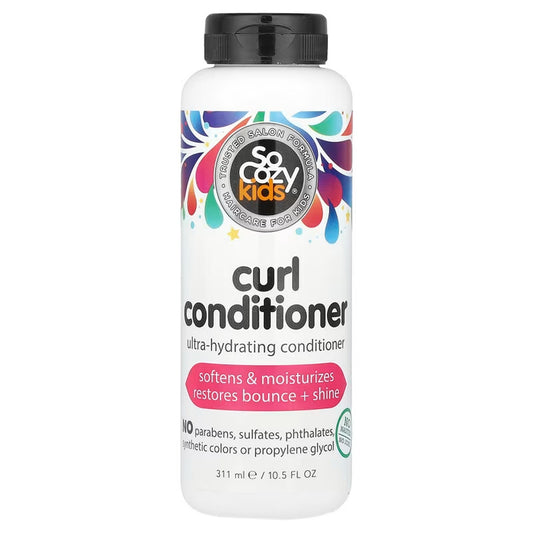 SoCozy Kids Ultra-Hydrating Curl Conditioner Restores Bounce & Shine 10.5 Fl Oz