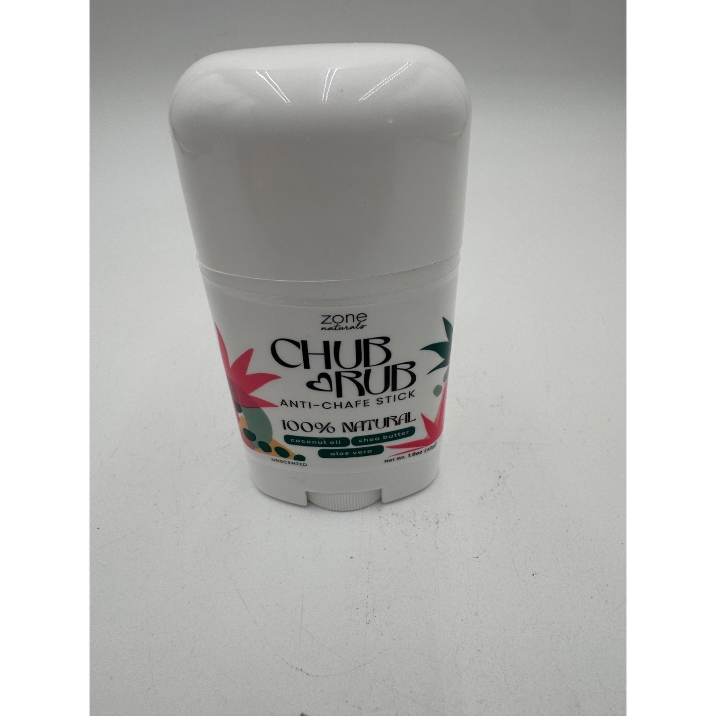 Zone Naturals Chub Rub Anti-Chafe Stick 100% Natural Unscented Friction Defense
