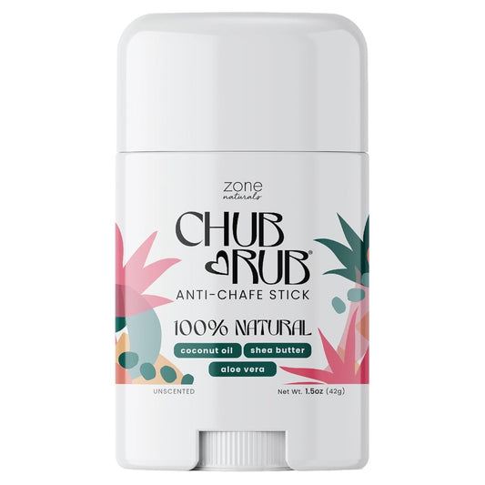 Zone Naturals Chub Rub Anti-Chafe Stick 100% Natural Unscented Friction Defense
