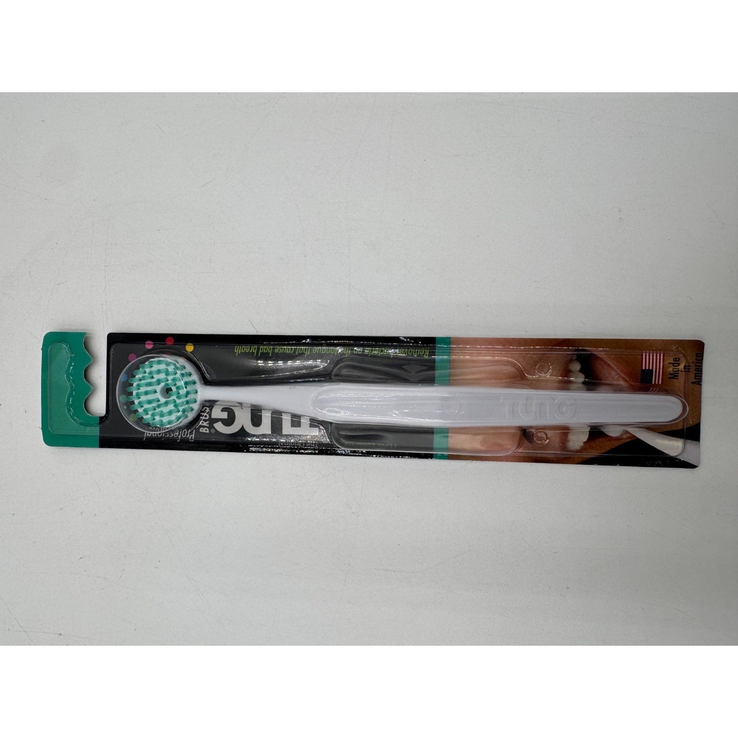 Peak Essentials The Original TUNG Soft Brush Tongue Cleaner Eliminate Bad Breath