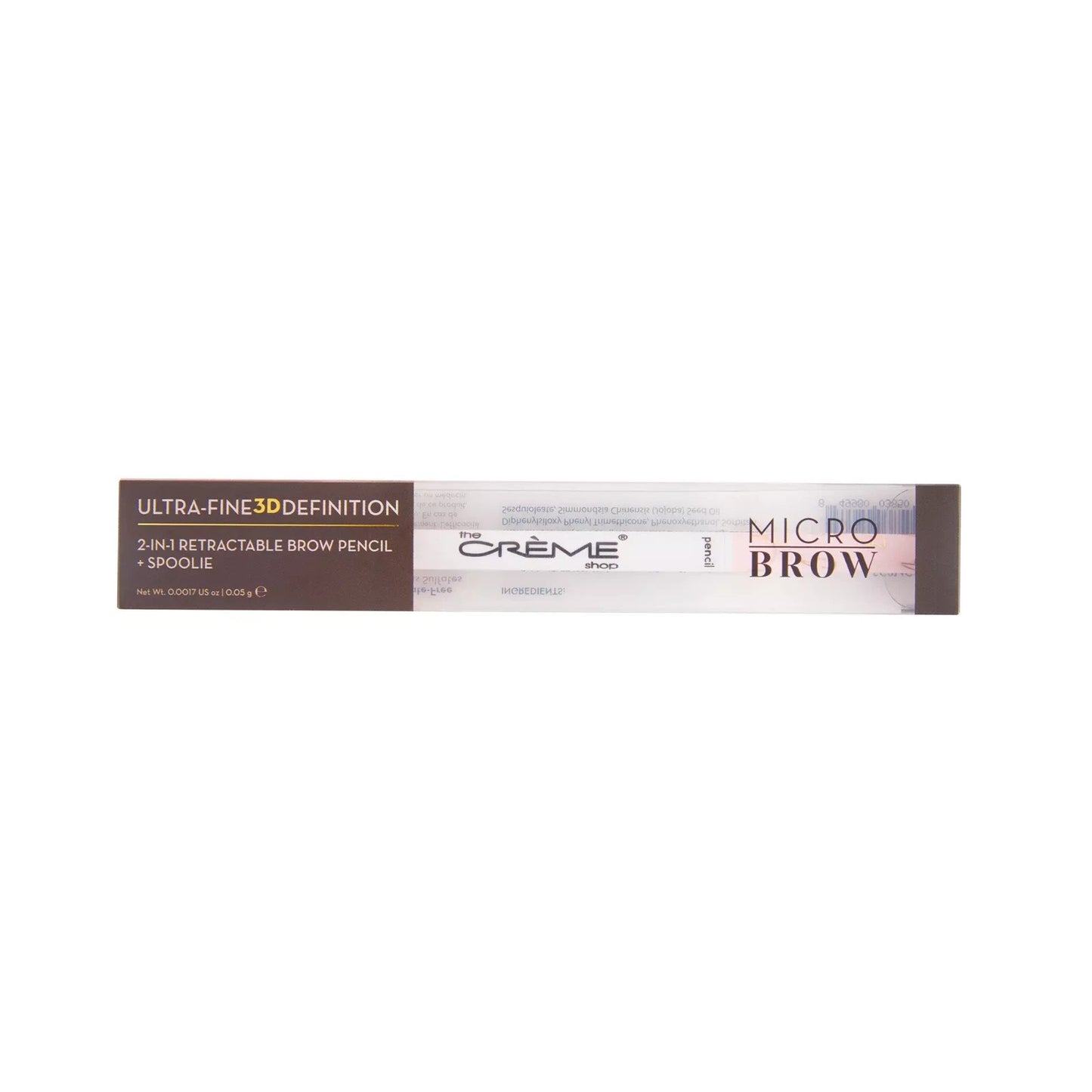 The Creme Shop 2-in-1 Retractable Micro Brow Pencil & Spooley Sulfate-Free 0.05g