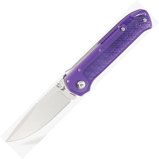 Flytanium Arcade Lite Shark-Lock Pocket Knife Purple 3.25" Stainless Steel Blade