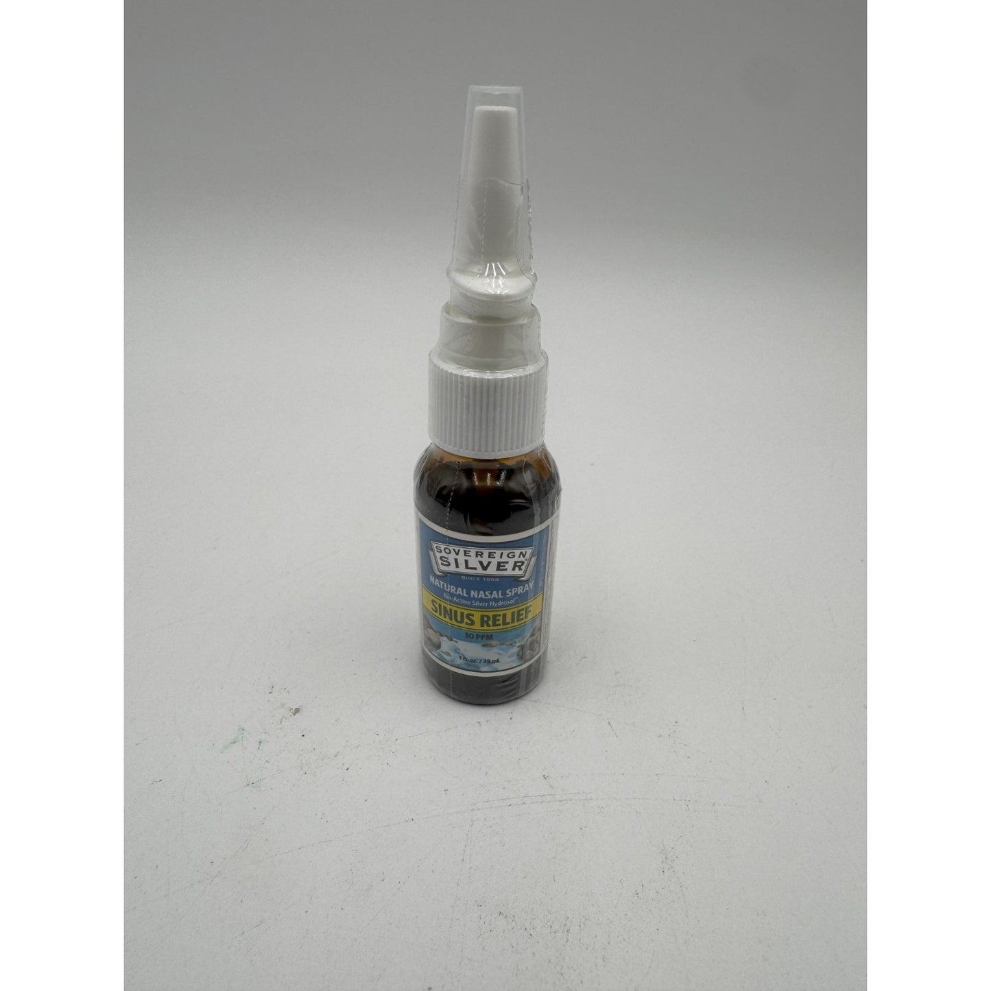 Sovereign Silver Bio-Active Natural Nasal Spray 10 PPM Sinus Relief - 1 Fl Oz