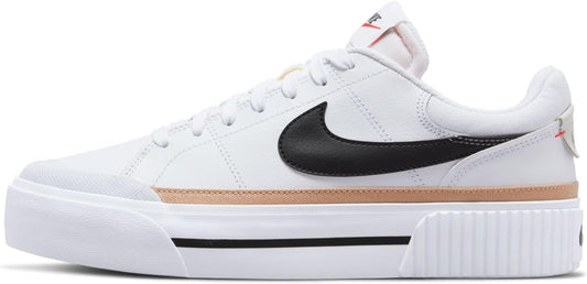Women’s Nike Court Legacy Lift Size 8 / White / Black / Team Orange