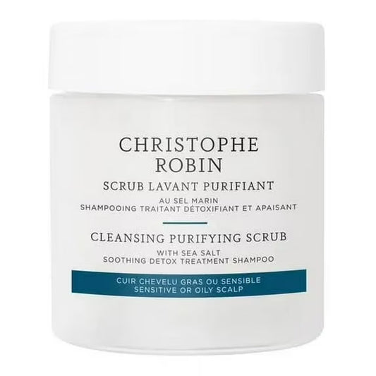 Christophe Robin Deep Cleansing Purifying Scrub Shampoo with Sea Salt 2.5 fl oz