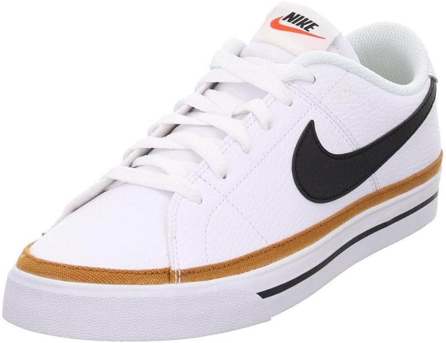 Nike Court Legacy (GS) – Size 6Y | Color: White/Black/Brown