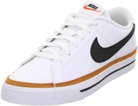 Nike Court Legacy (GS) – Size 6Y | Color: White/Black/Brown