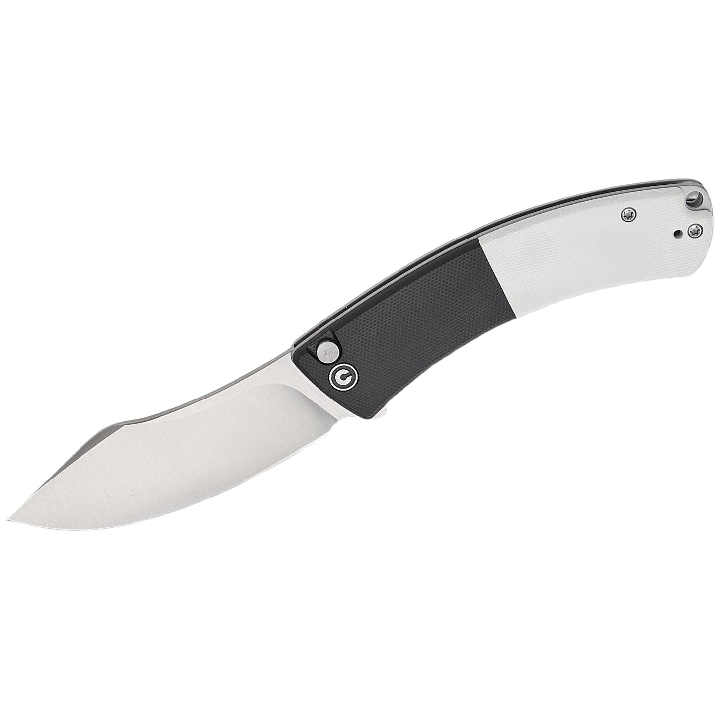 Civivi Outlaw Muk Folding Knife Black White 3.47" Stainless Steel Nessmuk Blade
