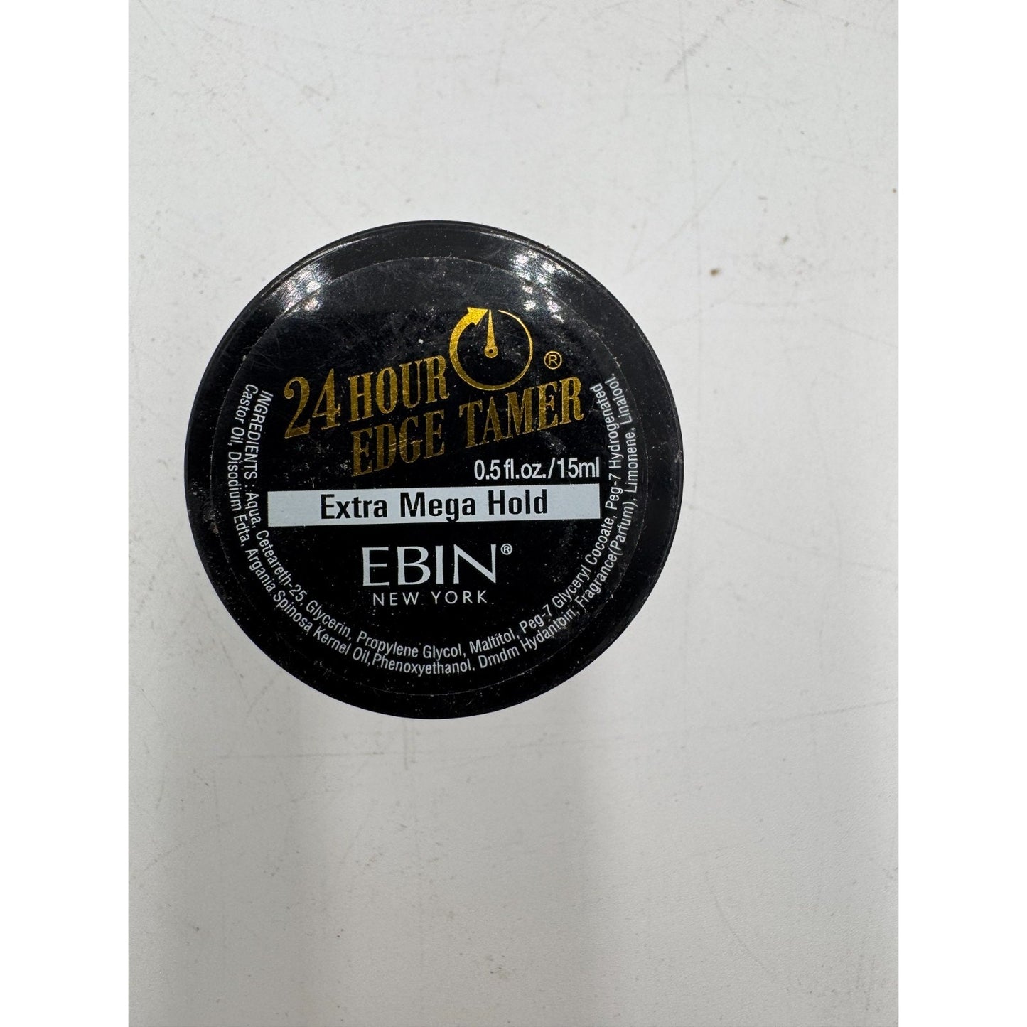 EBIN-New York 24 Hour Edge Tamer Extra Mega Hold Styling Gel Long-Lasting 0.5 oz