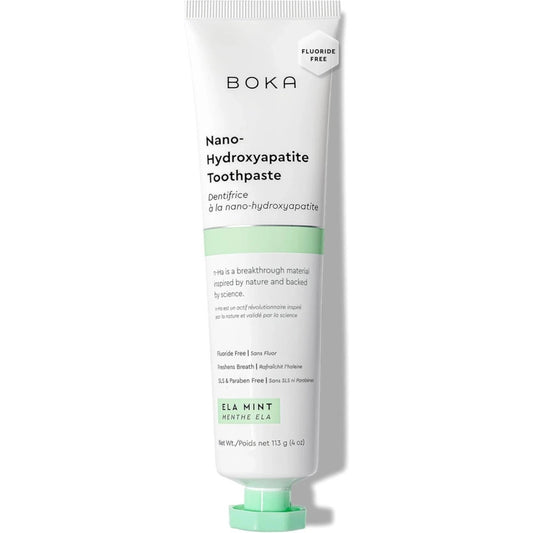 Boka Ela Mint Nano-Hydroxyapatite Toothpaste For Sensitive Teeth 4 oz (113g)