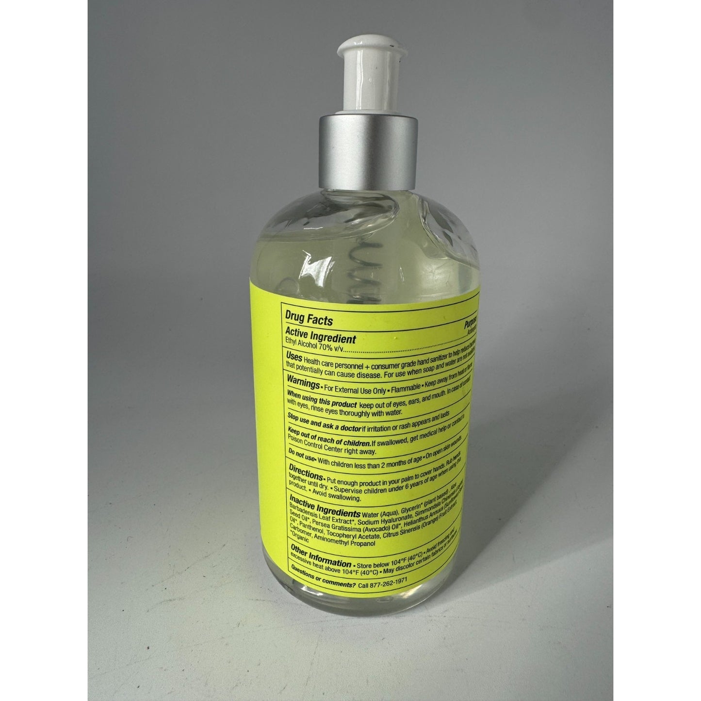 Lemyn Organics Medical-Grade Hand Sanitizer Gel Deeply Hydrating - 12 Fl Oz-