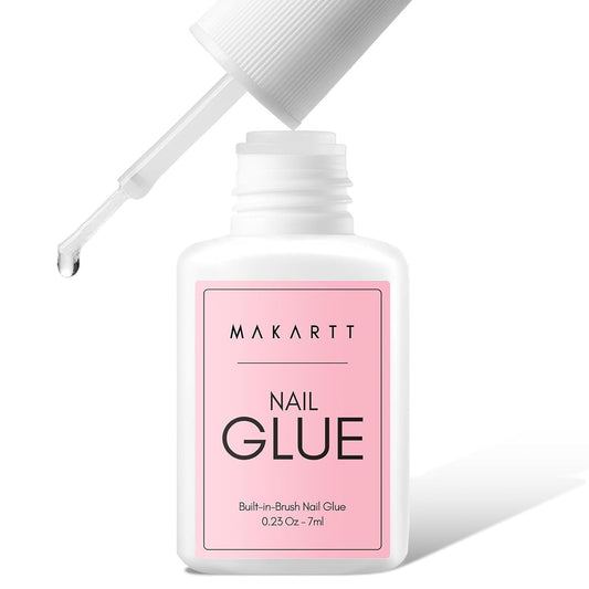 Makartt Super Strong Nail Glue Clear Long-Lasting for Press On Acrylic Nail, 7ml
