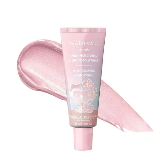 Wet N Wild Hello Kitty Radiance Liquid Niacinamide & Glycerin Formula 1.18 Fl Oz