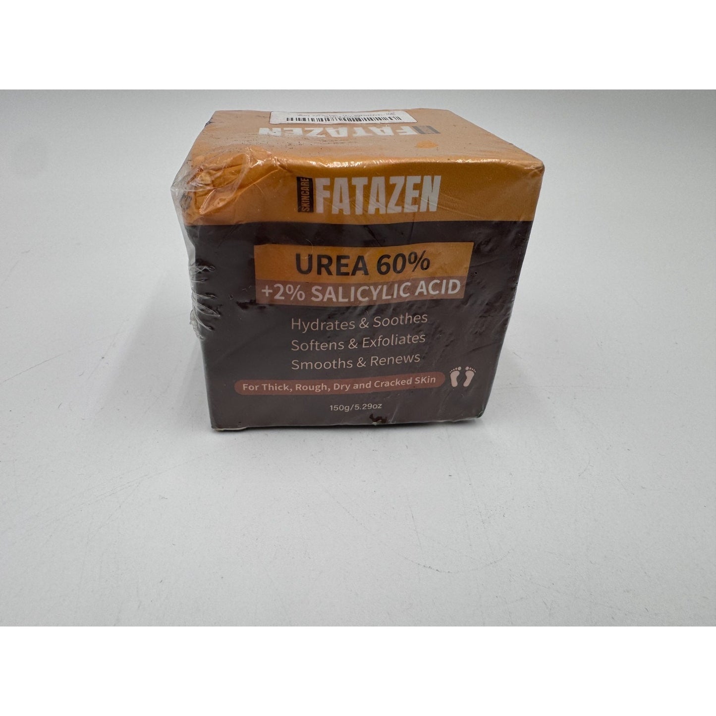 Fatazen 60% Urea Foot Cream 2% Salicylic Acid for Dry & Cracked Heels (5.29 Oz)